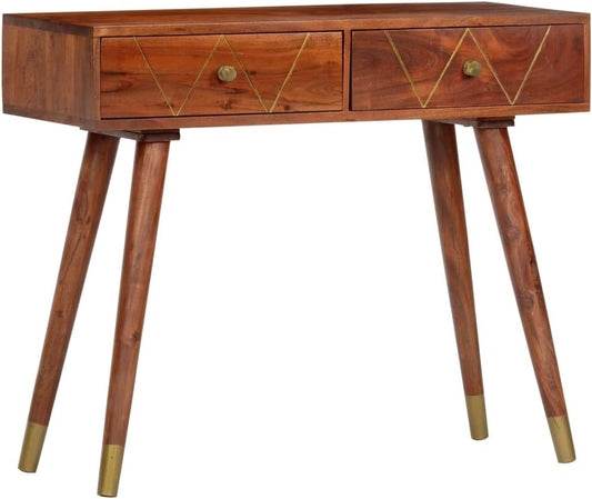 vidaXL Wall table 90x35x76 cm solid acacia wood