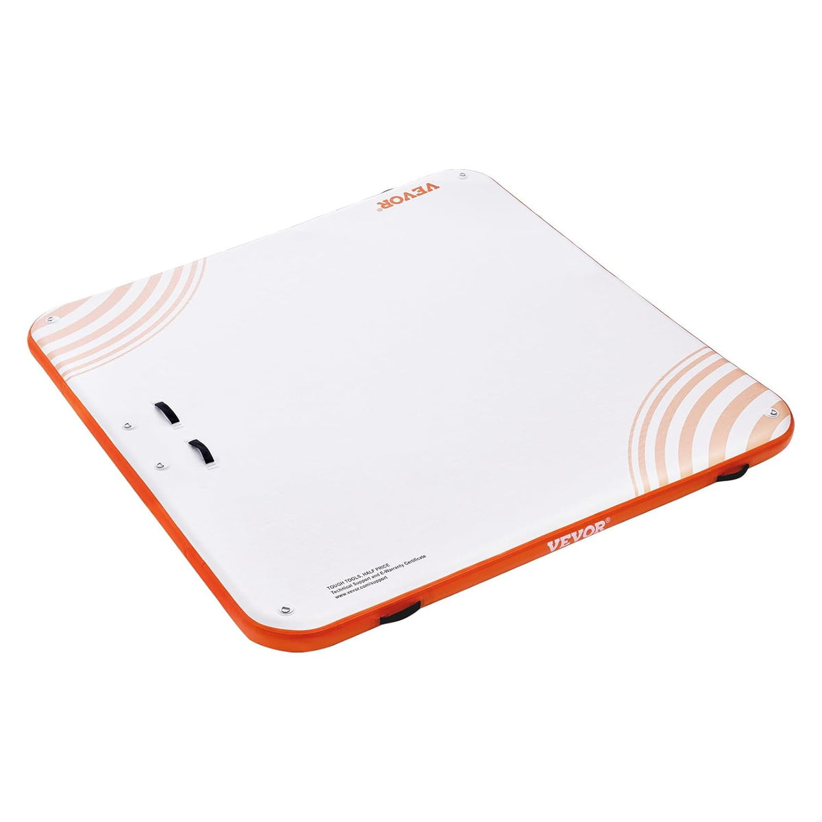 VEVOR Opblaasbaar zwemdok, 2,13 x 2,13 m, opblaasbaar dockplatform, antislip water-zwemdockmat met draagbare draagtas en afneembare ladder, zwemplatform-eilandvlot voor zwembad