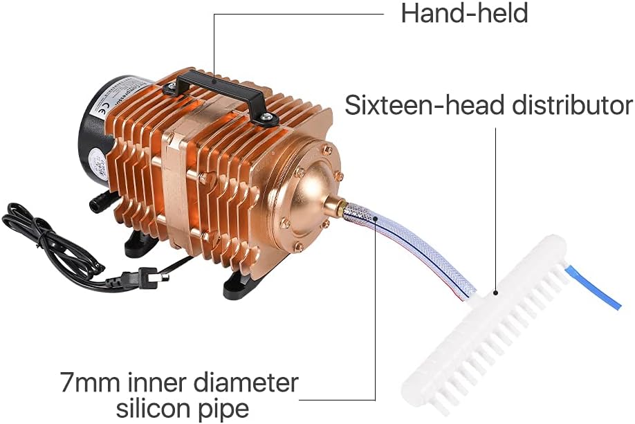 Cloudray 160W luchtcompressor elektrische magnetische luchtpomp voor CO2 lasergravure snijmachine