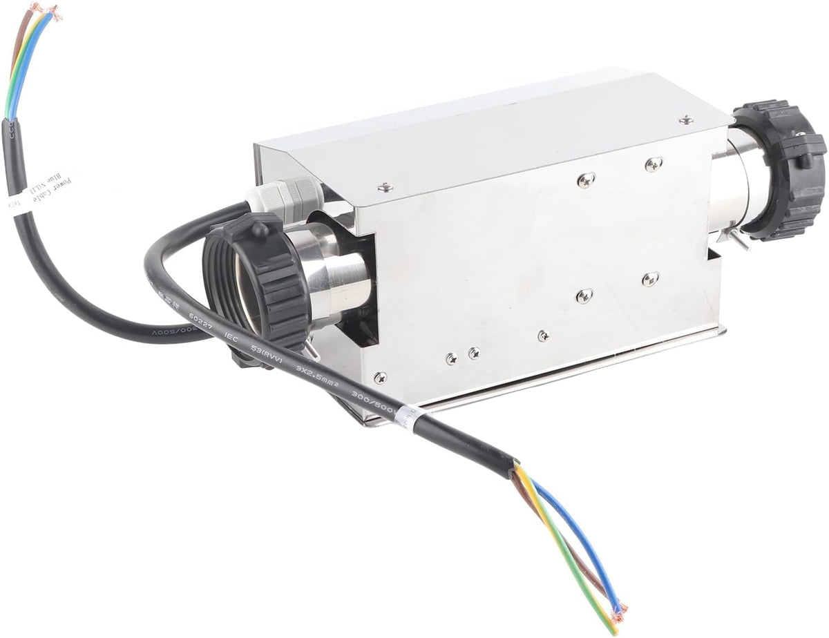 2KW Zwembadverwarmer Digitale Thermostaat voor Zwembad SPA, Roestvrij Staal, Eenvoudige Installatie, 2255 ℃ (Amerikaanse stijl)