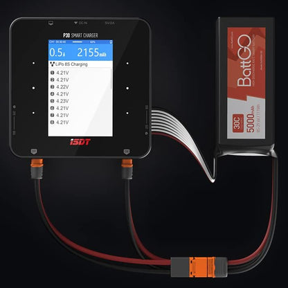 Lipo Oplader – RC Batterij Charger – Accu Lader – Dual Channel Oplader – Smart Batterijlader – 2 Kanaals Dual 1000W x 2 – Bluetooth Connectiviteit & 3,5 Inch IPS Display