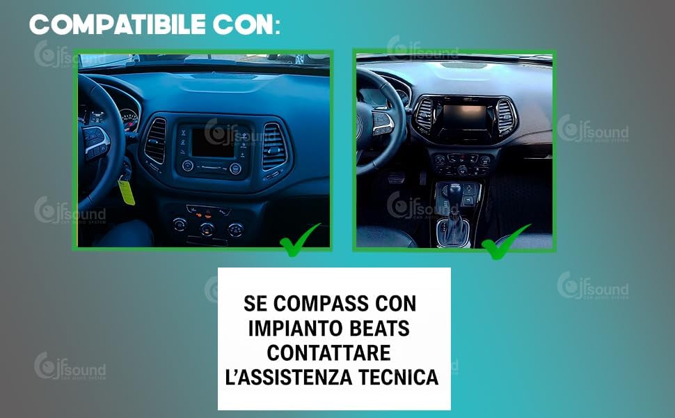 Autoradio Jeep Compass – Navigatiesysteem – Multimedia Speler – Inbouw Radio – Bluetooth Radio – 10 Inch Touchscreen – 8-Core Processor – Android Auto & CarPlay
