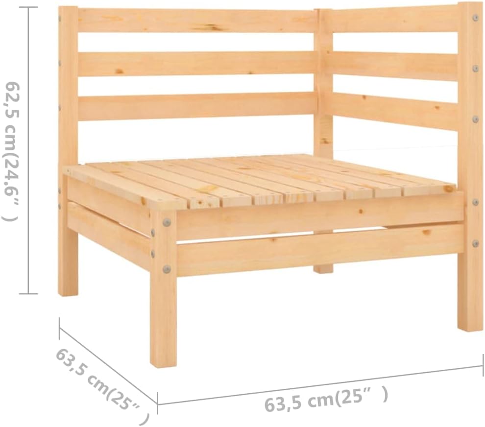Lounge tuinmeubelen set balkon meubels set tuinlounge set 4-dlg. Tuin Loungeset massief grenen - QUORE