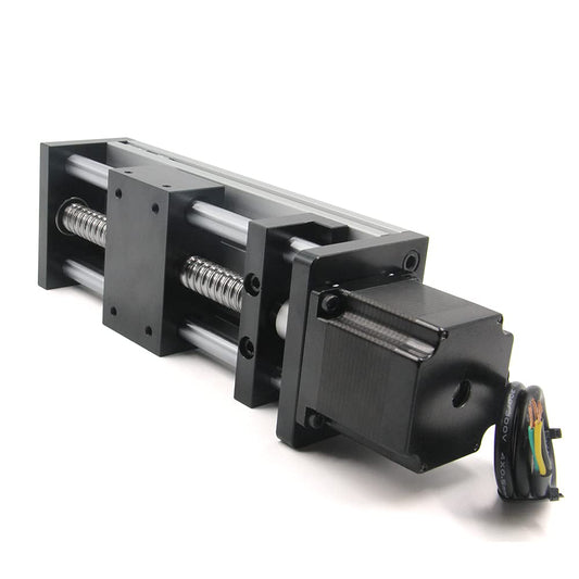 Lineaire Actuator – Dual Optische As Gids – SFU1605 Kogelschroef – NEMA23 Stappenmotor – CNC Router Motor – 100mm Reislengte – Herhaalnauwkeurigheid ±0,03 mm – Hoge Koppel 1,2 Nm