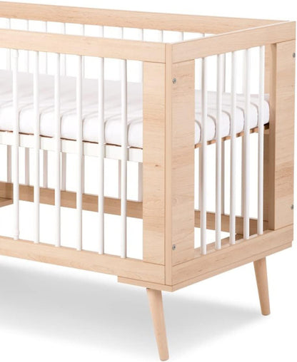 LittleSky by Klups Sofie Baby Cot 60 x 120 cm Beech - QUORE