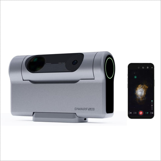 DWARFLAB Dwarf 3 Smart Telescoop, eenvoudige EAA all-in-one, autofocus, 4K dubbele camera's voor astronomie, natuur en panorama, ultralicht (1,35 kg), voor alle 6 - 98 jaar