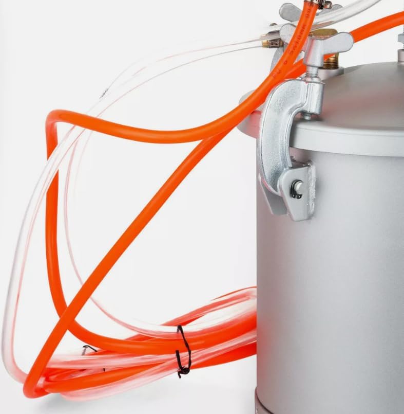 Verfspuit – Verfspuitpistool – Spuitpistool – Verfspuitreservoir – Verfspuit met drukvat – 10 Liter Drukvat – Werkdruk 25-30 PSI