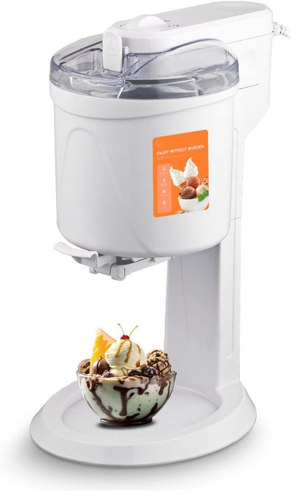 Elektrische Ijsmachine – Automatische Ijsmaker – Sorbetmachine – Yoghurtmaker – IJsbereider – 1 Liter Capaciteit – Stil en Gemakkelijk Schoon Te Maken