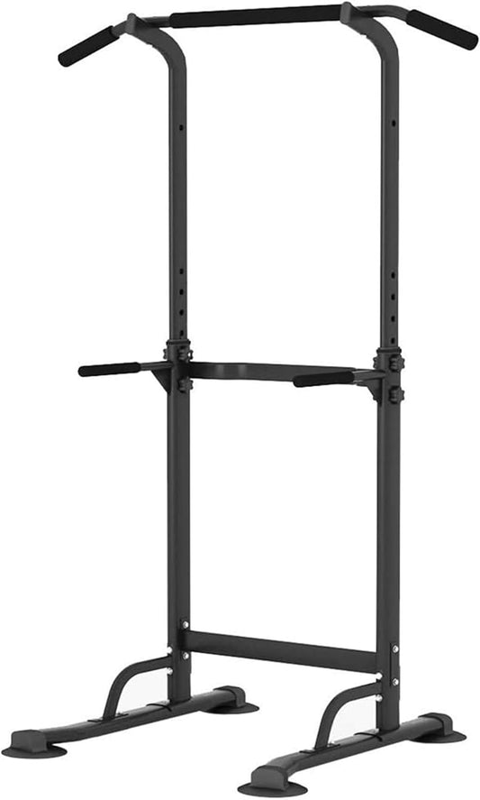 sogesfurniture in hoogte verstelbaar power tower-station met optrekstang en dipstation voor krachttraining, buikoefeningstrainingen, BHEU-PSBB005