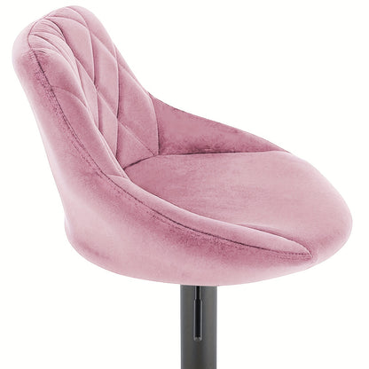 Barstoel – Barkruk – Barstoelkruk – Keukenkruk – Draaibare Barkruk – Verstelbare Hoogte – Velvet Bekleding – Set Van 4