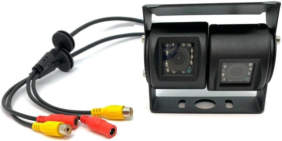 Dolphin Automotive Commerciële Van Dual Twin Commerciële Omkeren Omgekeerde Achteruitrijcamera Zwart - Alleen Camera (geen scherm)