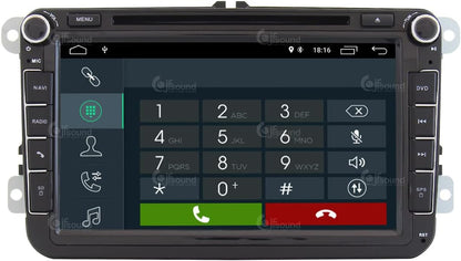 Autoradio – Auto Radio – Car Stereo – Multimedia Speler – Inbouwradio – 8 Inch Touchscreen – Android GPS Bluetooth WiFi USB DAB+ CarPlay Android Auto