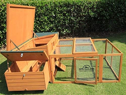 Pets Imperial® Balmoral Chicken Coop Run 1.40 m - Outdoor Wooden Chicken Coop with Net Frame - 140 cm (W) x 107 cm (D) x 76 cm (H) - QUORE