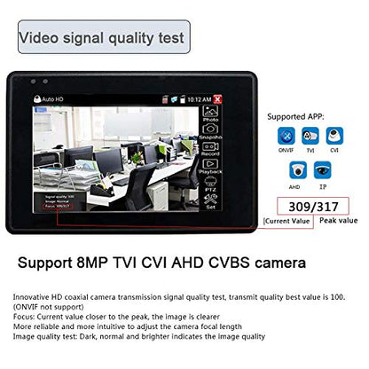 IPC Camera Tester Monitor CCTV IP Camera H.265 4K IP 8MP TVI CVI AHD Analoge 5-in-1 Pols CCTV Test Monitor WIFI