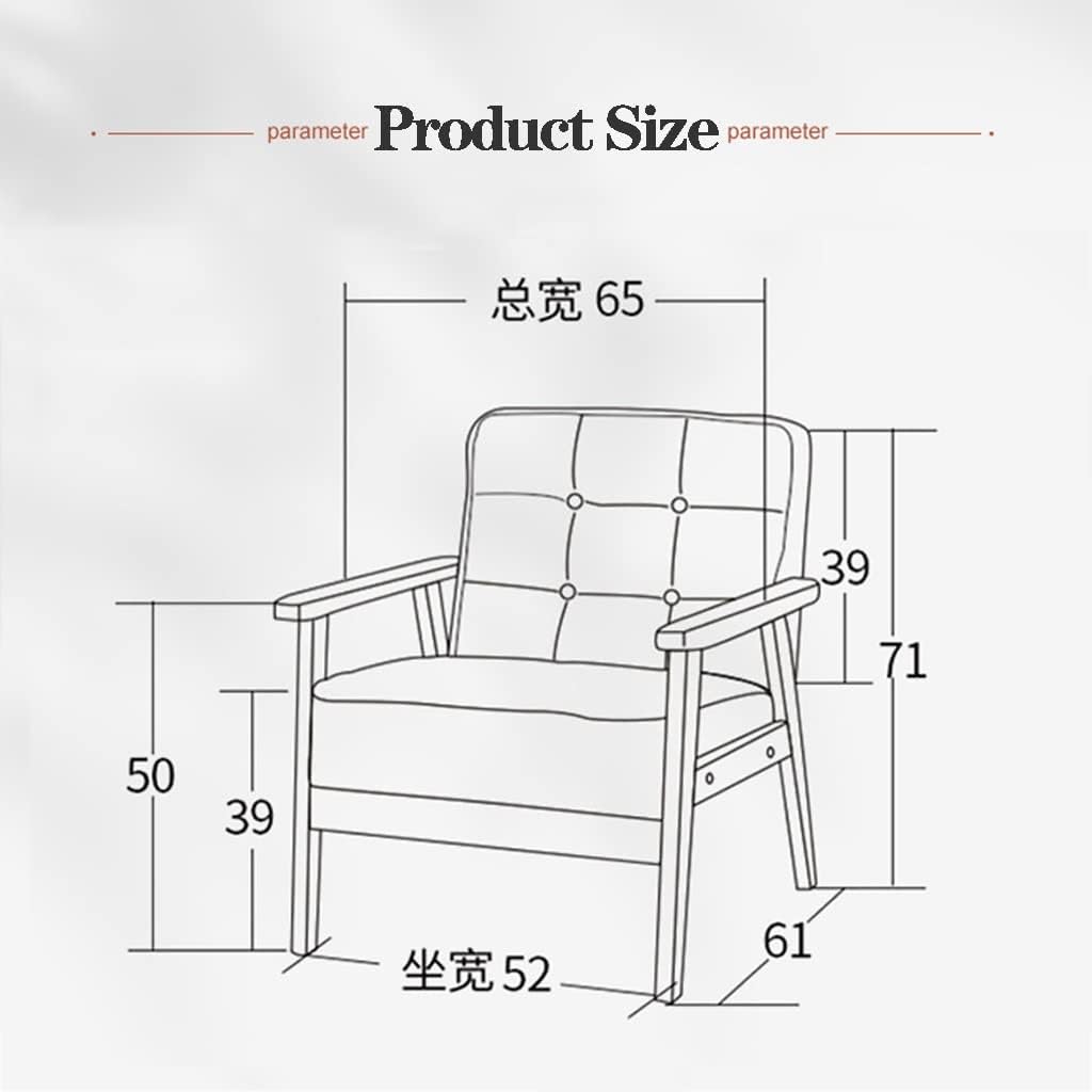 Fauteuil – Sessel – Stoel – Leunstoel – Lounge Chair – Massief Houten Frame – PU-Lederen Bekleding