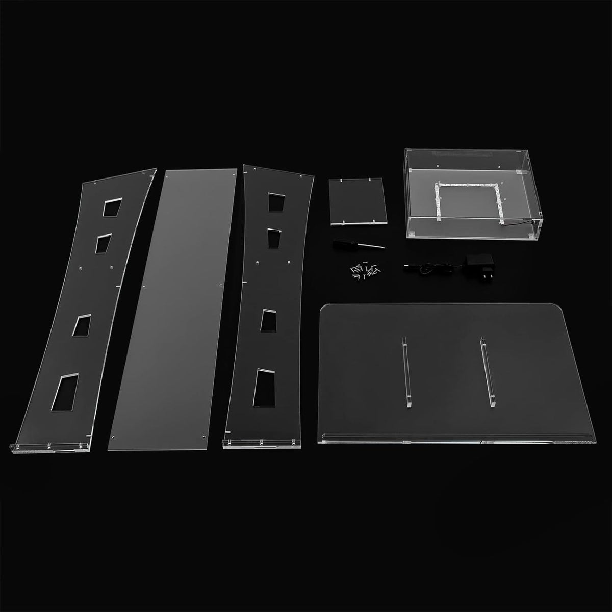 LED Transparent Acrylic Podium Mobile Church Standing Desk Portable Tasty Desk School Event Conference Clear Lectern Desk Stage Master of Ceremonies Clear Chancel Event - QUORE