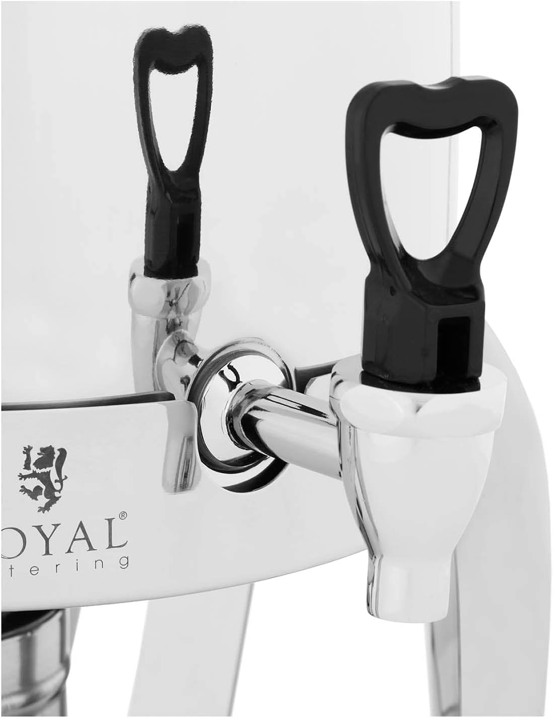 Royal Catering RCSD-9 Drankdispenser met brandstofhouder, 12 l, roestvrij staal, dispenser, drankdispenser met tapkraan, drankhouder