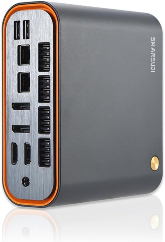 HISTTON Mini-pc, Intel 12e generatie CPU Core 1215U tot 4,40 GHz, 16 GB DDR5, 512 GB M.2 SSD, 8K vier display, mini-desktop-pc, wifi6 BT5 Work/Home/Business Micro PC (Intel 1215U)