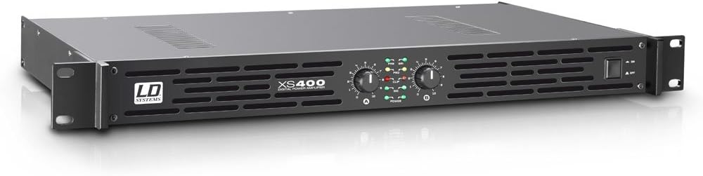 LD Systems XS 400; PA klasse D versterker 2 x 200 W 4 ohm maat