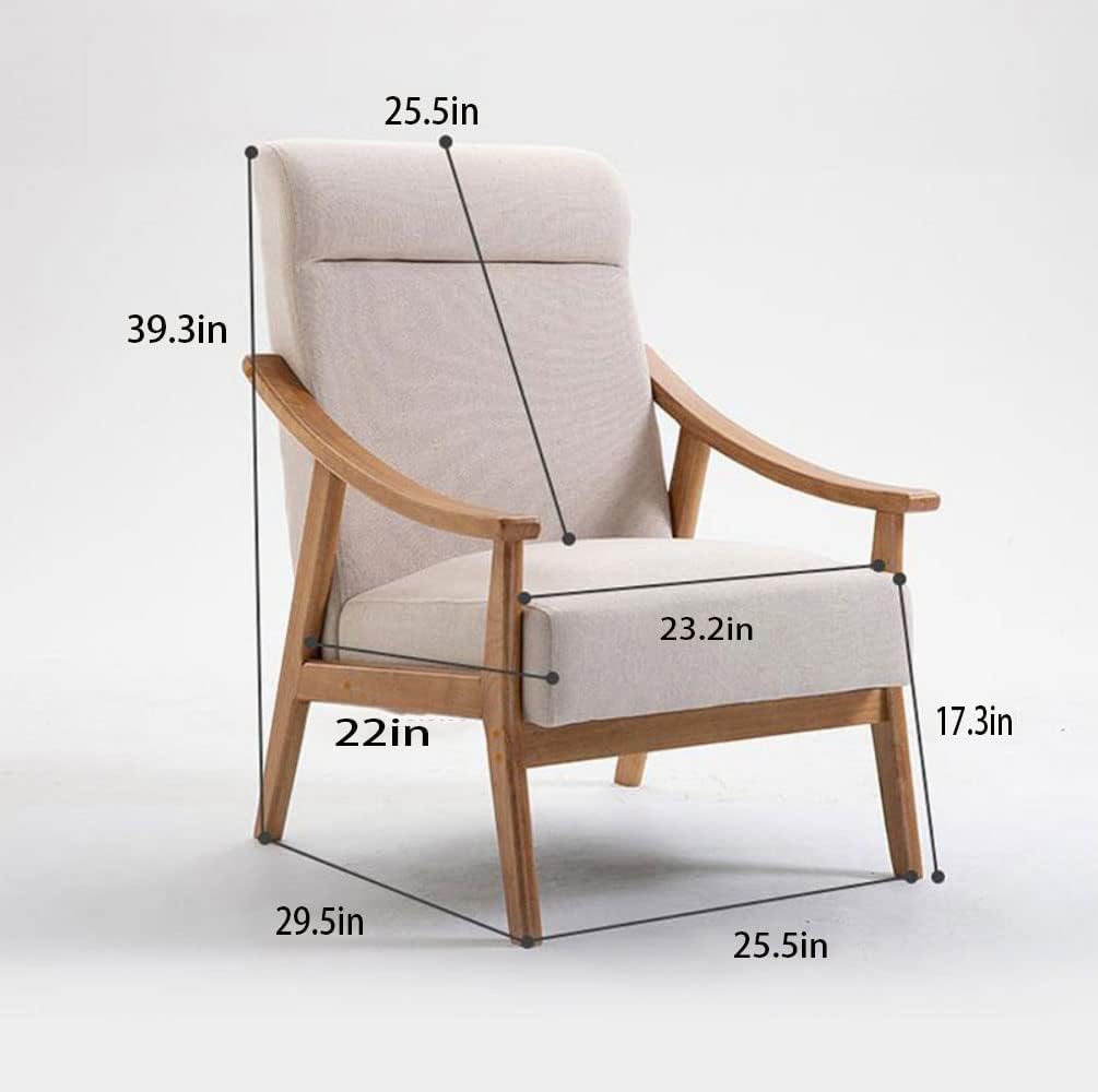 Armchair Chair,Armchairs Wooden Comfortable Chair Lounge Furniture Vanity Dressing Table Chairs For Bedroom Desk