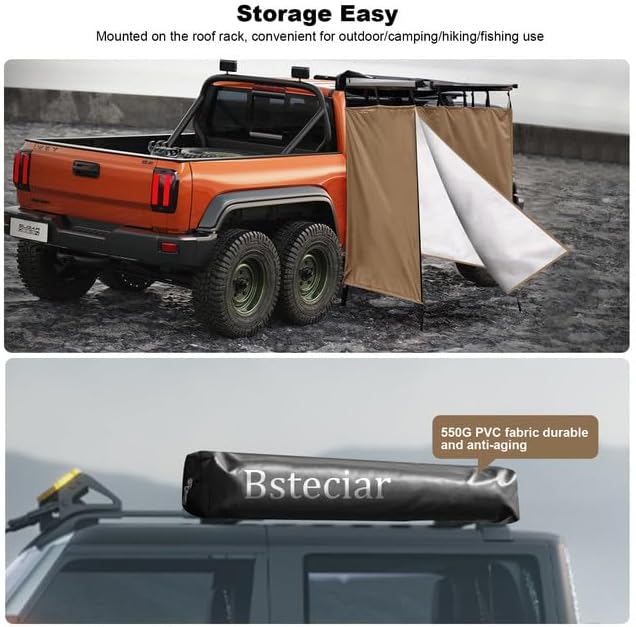 Douchetent camping voor auto, pop-up zijtent voor dakdragers, Oxford waterdichte omkleedtent en toilettent, offroad-accessoires