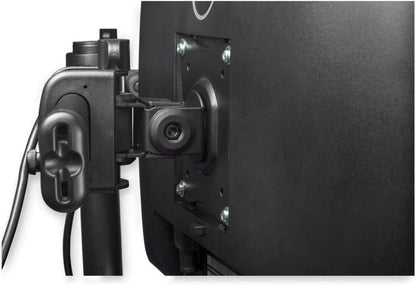 StarTech.com Dubbele monitorhouder - Ondersteunt monitoren van 13 '' tot 27'' - Verstelbaar - Bureauklem of doorvoergat bureausteun voor dubbele VESA-monitoren - Zwart (ARMBARDUOG)