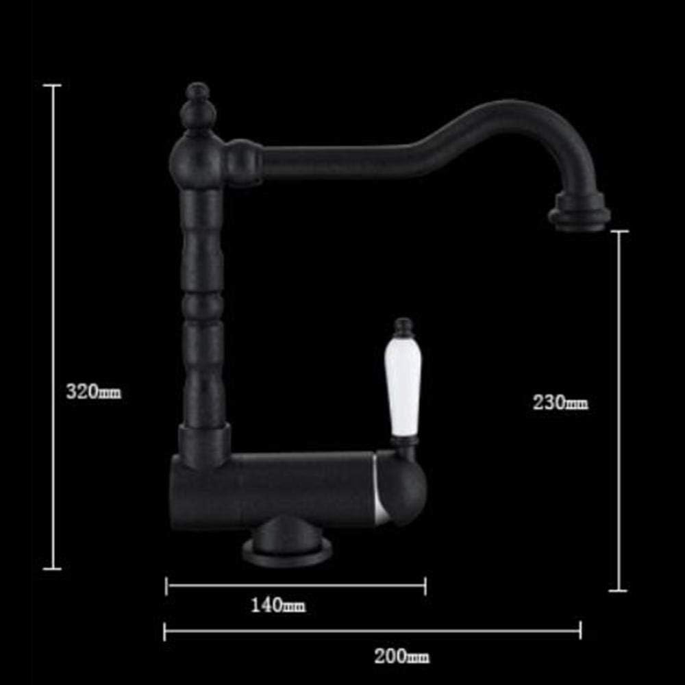 Antieke Europese keuken zonder raam, gootsteen, warm en koud, waterafvoer, kranen, binnenraam, koper, zwart, kranen, vouwkranen, omkeerbaar, plat, raamkranen@Pearl Black
