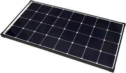 enjoy solar Mono Ultra SunPower Back-Contact zonnepaneel, 120 W, 12 V, zonnepaneel, fotovoltaïsche module met zwart frame en wit achterblad, ideaal voor camper, tuinhuisjes, boot