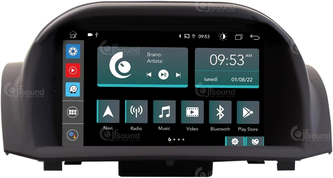 Autoradio Ford Fiesta – Inbouwradio – Navigatiesysteem – Multimedia Speler – Auto Stereo – 7 Inch Touchscreen – 8-Core Processor – Apple CarPlay & Android Auto