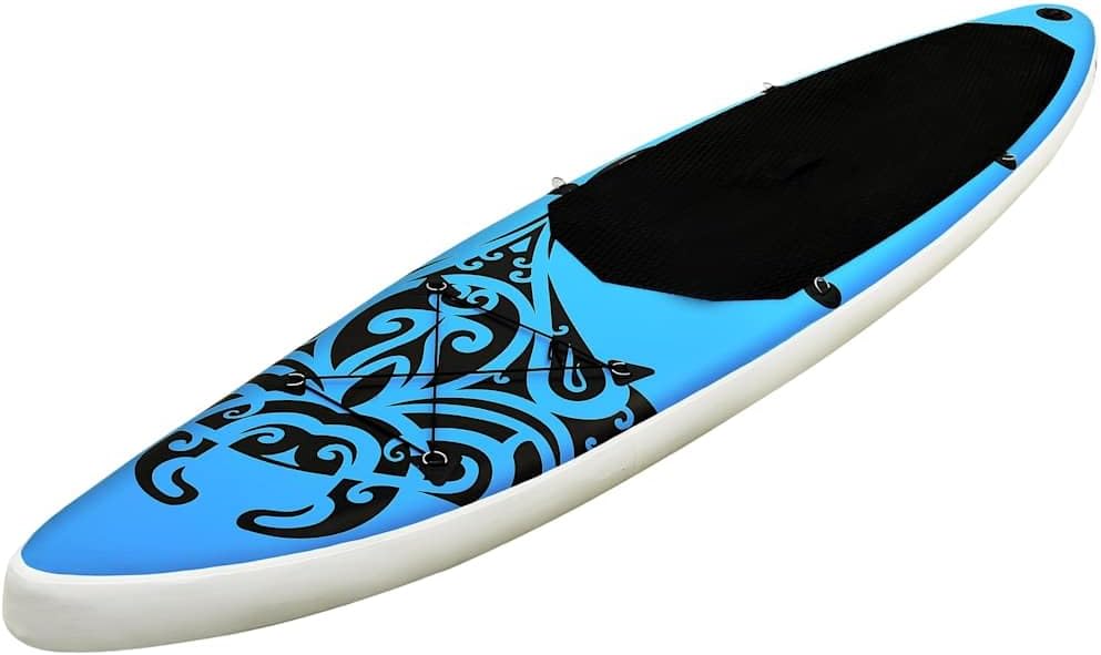 Opblaasbaar Stand Up Paddleboard – SUP Board – Peddelboard – Kajak – Surfboard – Blauw 305x76x15 cm – PVC Materiaal – Inclusief Handpomp & Aluminium Peddel