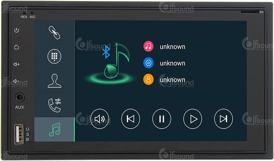 Universeel autoradio 2DIN Android GPS Bluetooth WiFi Dab USB Full HD Touchscreen Display 6.2" Easyconnect Processor 8core Stembediening