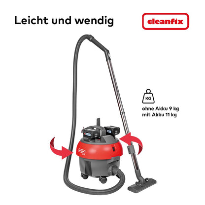 Metabo CAS S10 Plus Accustofzuiger, draadloos en krachtig, industriële stofzuiger en commerciële stofzuiger voor gebruik en huishouden, Made in Switzerland