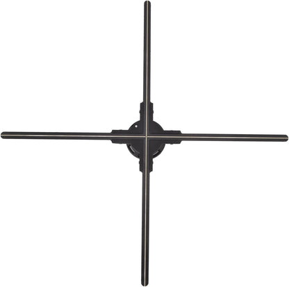 Holografisch 3D-display met resolutie van 1600 x 832, 832 leds, wifi, stereo, met audio, voor Kerstmis, Halloween, party, woondecoratie, 70 cm, EU-stekker