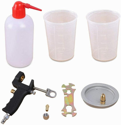 Gelcoat Spuitpistool – Luchtspuitpistool – Handheld Spuitpistool – Gelcoat Spraygun – Doe-het-zelf Spuitpistool – Variabele Trigger – 3 mm Messing Mondstuk – 2 x 1000 ml Kunststof Kruik