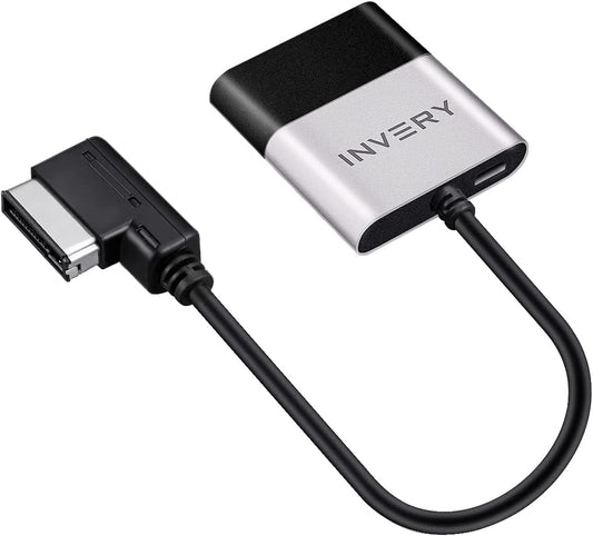 Bluetooth Adapter – Muziekstreaming Adapter – Bluetooth Ontvanger – Auto Audio Adapter – Draadloze Muziek Adapter – Voor 2004-2009 Auto's Met 30-Pins AMI/MDI Aansluiting – Bluetooth 5.0 – Originele Knoppenbediening