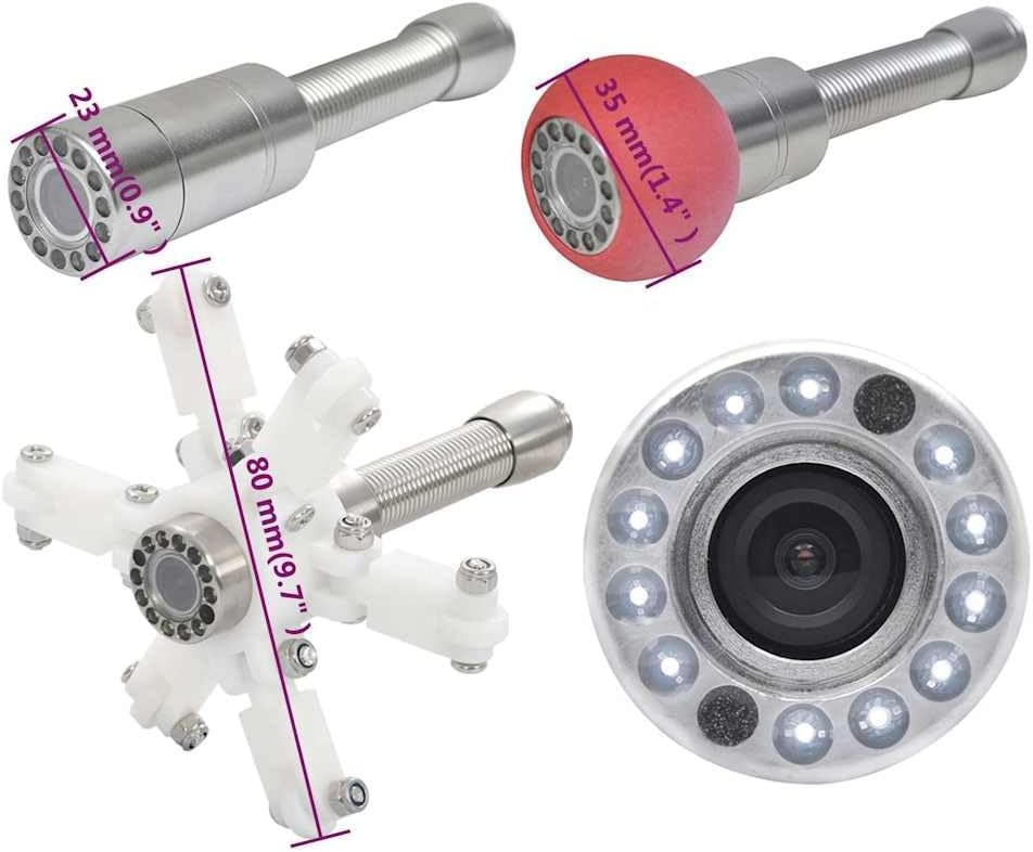 Inspectiecamera – Rioolcamera – Endoscoop – Pijpencamera – Buizenscanner – Waterdichte Camera – 30 Meter Glasvezelkabel – DVR Opnamefunctie