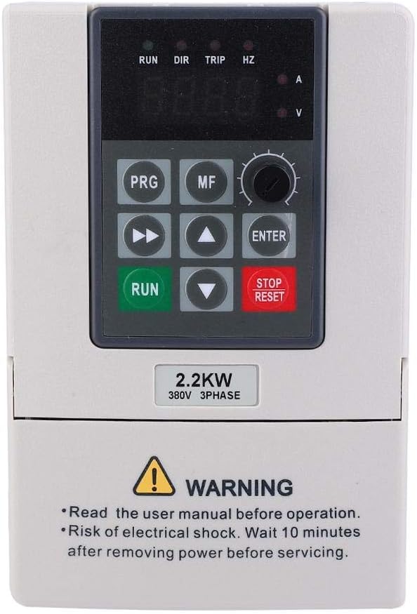 Diyeeni Frequentieomvormer, 380 V, 2,2 KW VFD frequentieomvormer, motoromvormer, toerentalregelaar voor productiemachines, ventilatoren, pompen, frequentieomvormers, ondersteuning multibescherming