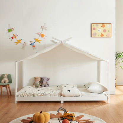 Kinderbed – Huisbed – Peuterbed – Juniorbed – Bedhuisje – Massief Dennenhout – Matras 90x200 cm