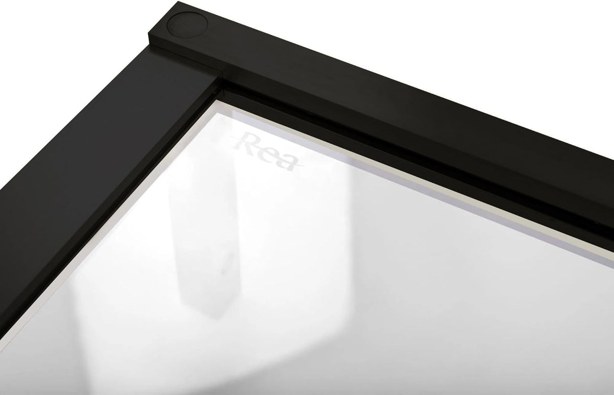 Douchecabine – Douchecabine Zonder Douchebak – Douchehoek – Douchecabine Met Deur – Vierkante Douchecabine – 90x90 cm – Veiligheidsglas 6 mm – Mat Zwart Frame