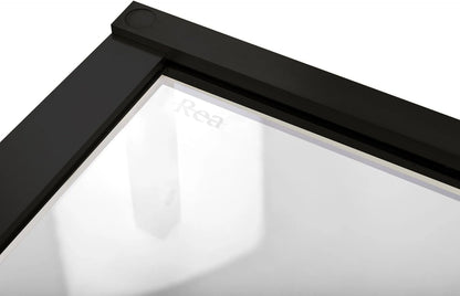 Douchecabine – Douchecabine Zonder Douchebak – Douchehoek – Douchecabine Met Deur – Vierkante Douchecabine – 90x90 cm – Veiligheidsglas 6 mm – Mat Zwart Frame