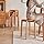 YMYNY 4 Pcs Solid Wood Round Stool, Shoes Change Stool, Dressing Stool, Small Stool, Stackable Stools for Living Room, Dining Room, Kitchen, Classroom, 27×27×45cm Natural Color HBD026N-4 - QUORE