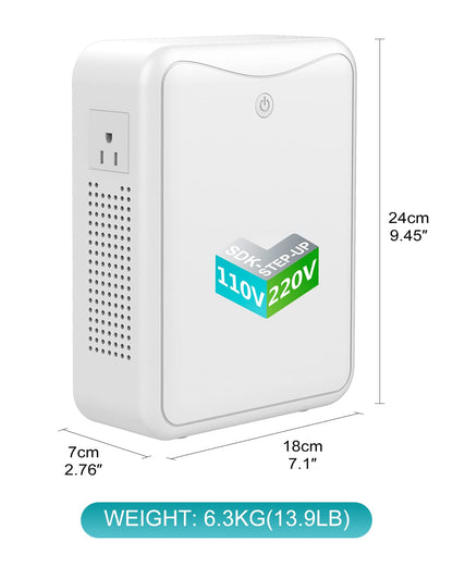 ZHENGXI ELECTRIC 2000W 230V naar 110V spanningstransformator USA, verlagingstransformator spanningsomvormer 220V-240V naar 110V-120V