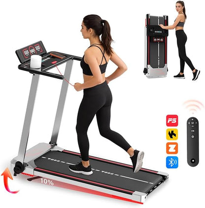 Loopband – Inklapbare Loopband – Hardloopband – Treadmill – Walking Pad – 12 Programma’s & Hartslagmeter – Draadloos Opladen & 10% Handmatige Helling