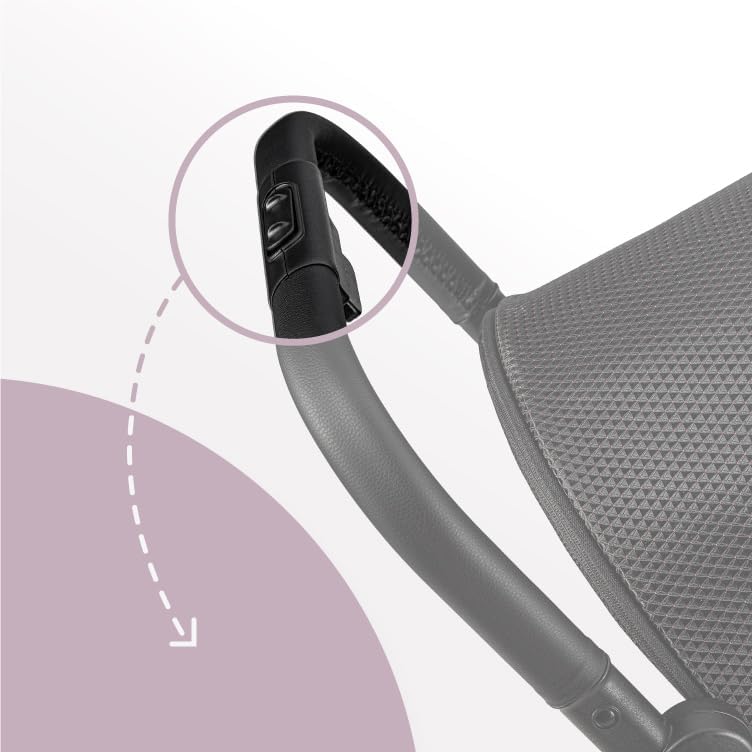 MoMi ADELLE kinderwagen voor kinderen vanaf 6 maanden (tot 22 kg), opvouwbare kinderwagen met 360° zitting en 5-punts veiligheidsgordel, boodschappenmand en draaggreep na het opvouwen