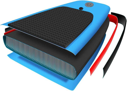 Opblaasbaar Stand Up Paddleboard – SUP Board – Peddelboard – Kajak – Surfboard – Blauw 305x76x15 cm – PVC Materiaal – Inclusief Handpomp & Aluminium Peddel