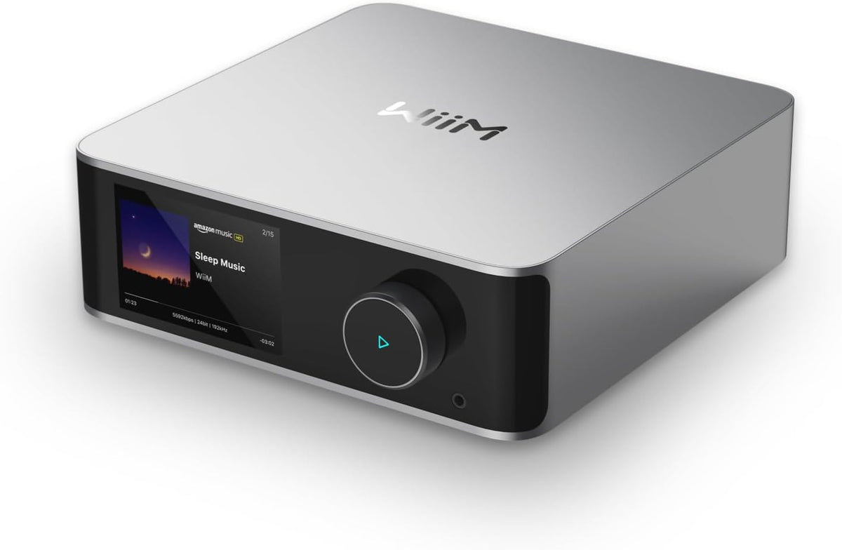 WiiM Ultra Music Streamer & Digitale Voorversterker | 3,5" Touchscreen, Compatibel met GoogleCast & Alexa, Stream Spotify, Amazon Music, Tidal | HDMI ARC, Phono-ingang & Koptelefoonuitgang (Silver)