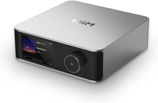 WiiM Ultra Music Streamer & Digitale Voorversterker | 3,5" Touchscreen, Compatibel met GoogleCast & Alexa, Stream Spotify, Amazon Music, Tidal | HDMI ARC, Phono-ingang & Koptelefoonuitgang (Silver)