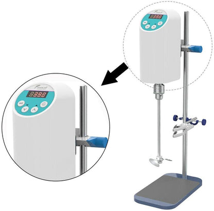 Digitale Overheadroerder 20L – Laboratoriumroerder – Overhead Roerder – Elektrische Mixer – Laboratoriummixer – 200-2000 RPM – Tot 80.000 mPa·s