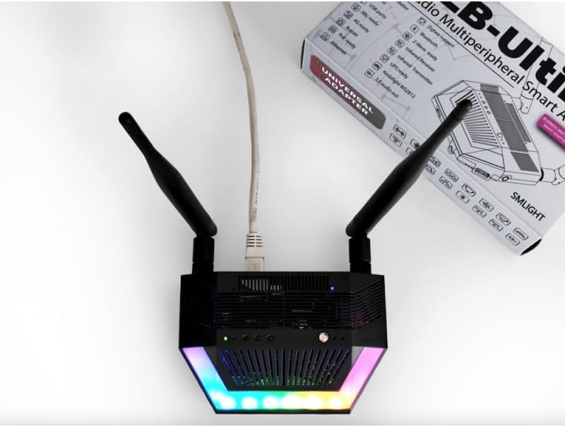 SLZB-Ultima Alles-in-één hub: Zigbee 3.0, Matter & Thread - met infrarood (IR), microfoon, luidspreker en RGB-led - PoE ethernet, WiFi 6 & USB voor Home Assistant (SLZB-Ultima)