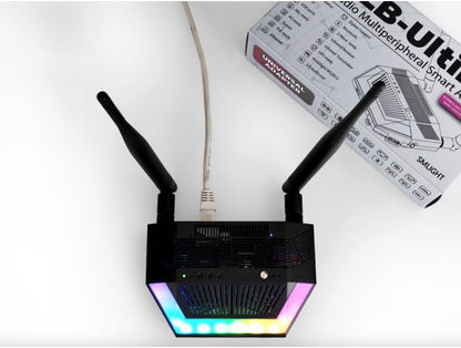 SLZB-Ultima Alles-in-één hub: Zigbee 3.0, Matter & Thread - met infrarood (IR), microfoon, luidspreker en RGB-led - PoE ethernet, WiFi 6 & USB voor Home Assistant (SLZB-Ultima)